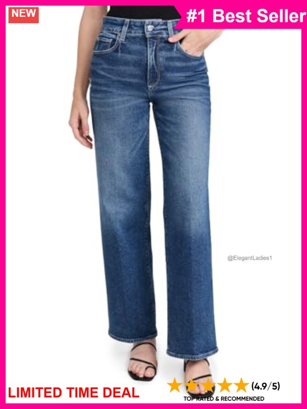 PAIGE Sasha High Rise Straight Leg Wide Leg Jeans 32 Inch Inseam
